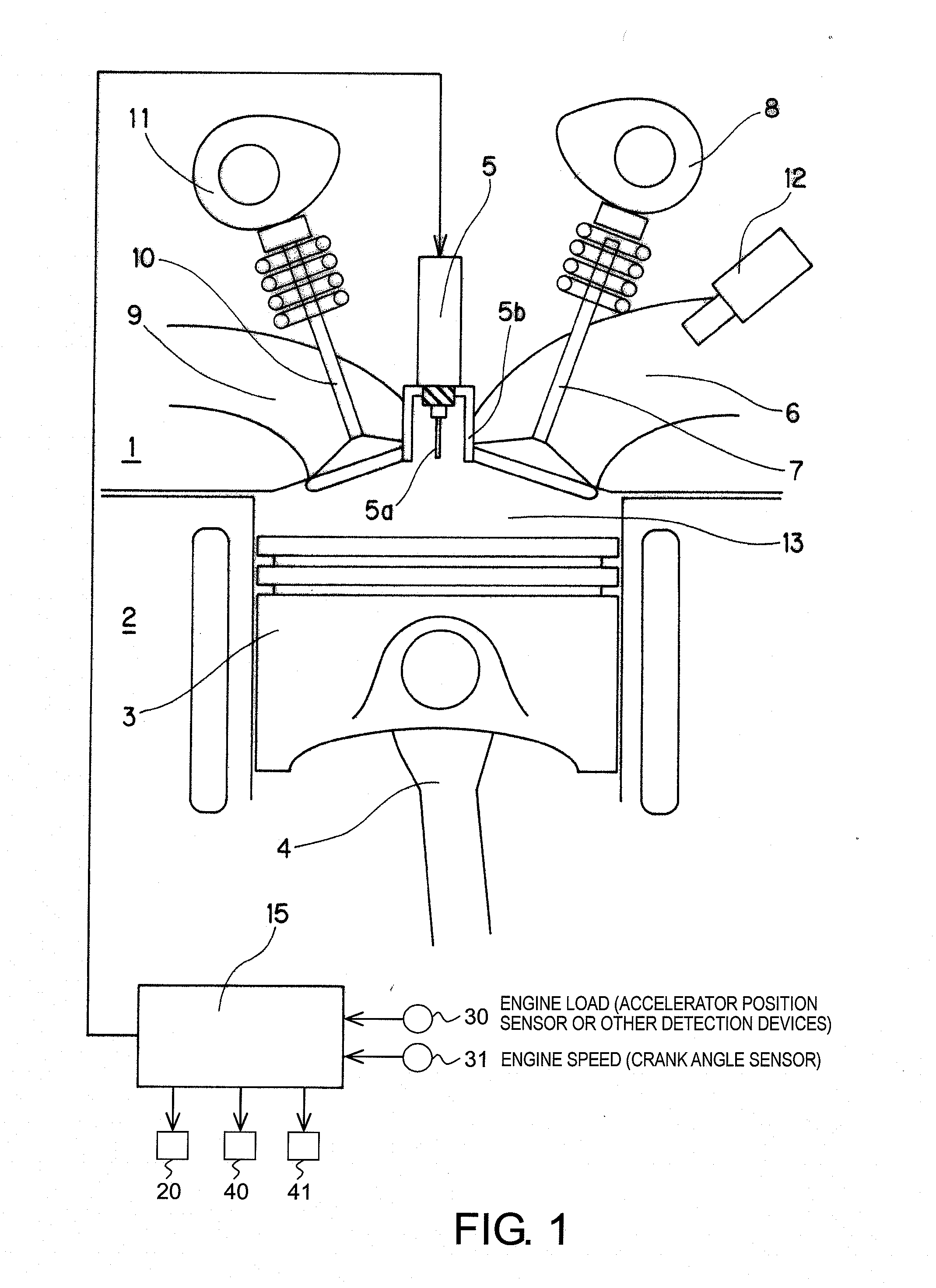 Internal combustion engine and combustion control method