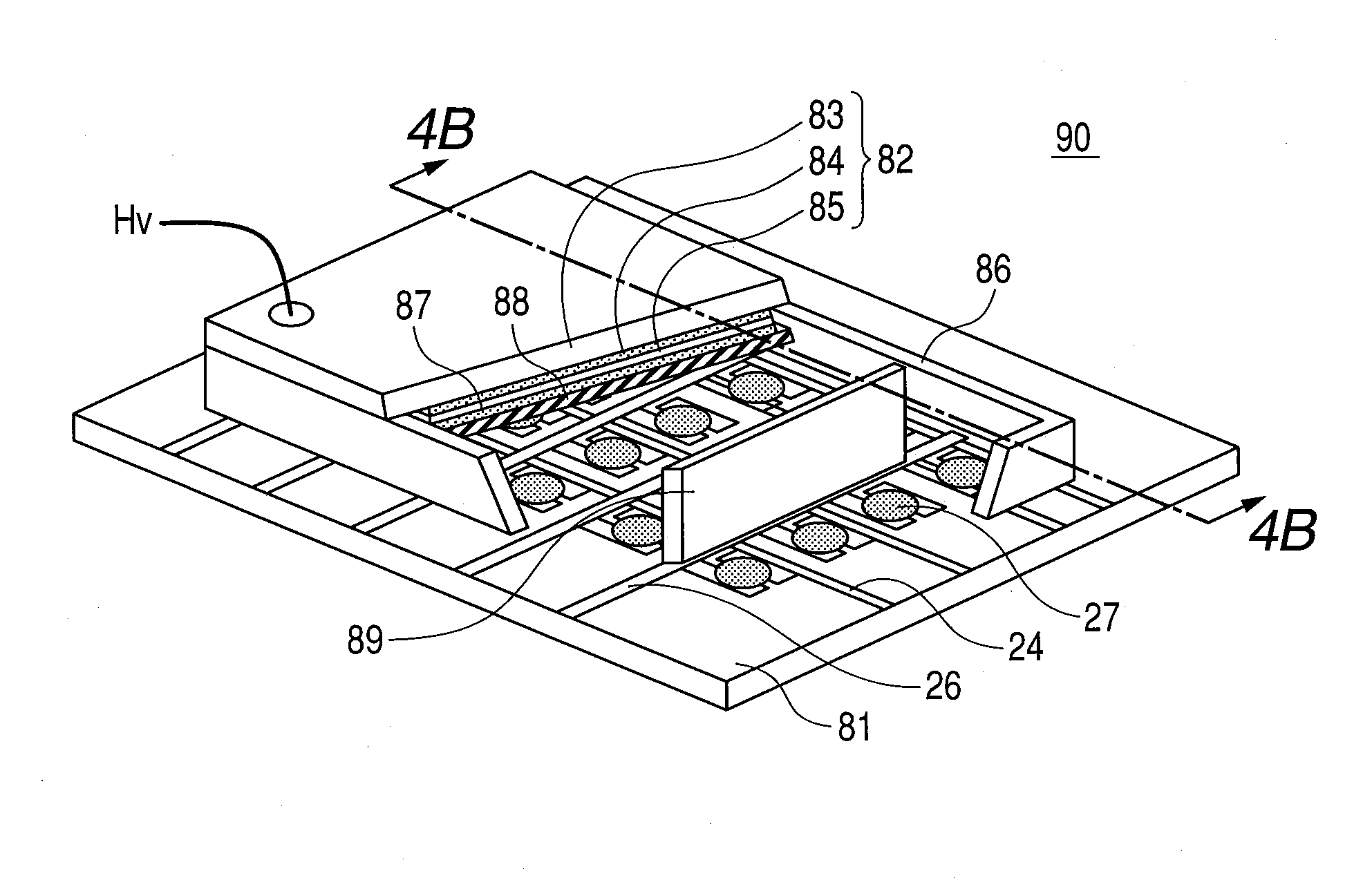 Mask fixing device in vacuum processing apparatus