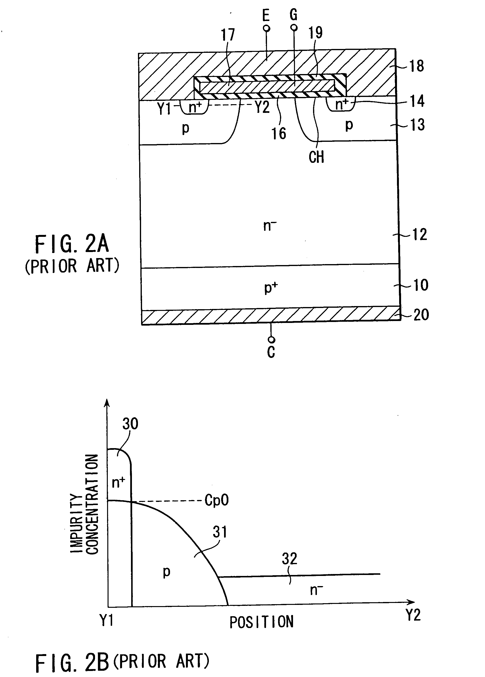 Power semiconductor element capable of improving short circuit withstand capability while maintaining low on-voltage and method of fabricating the same