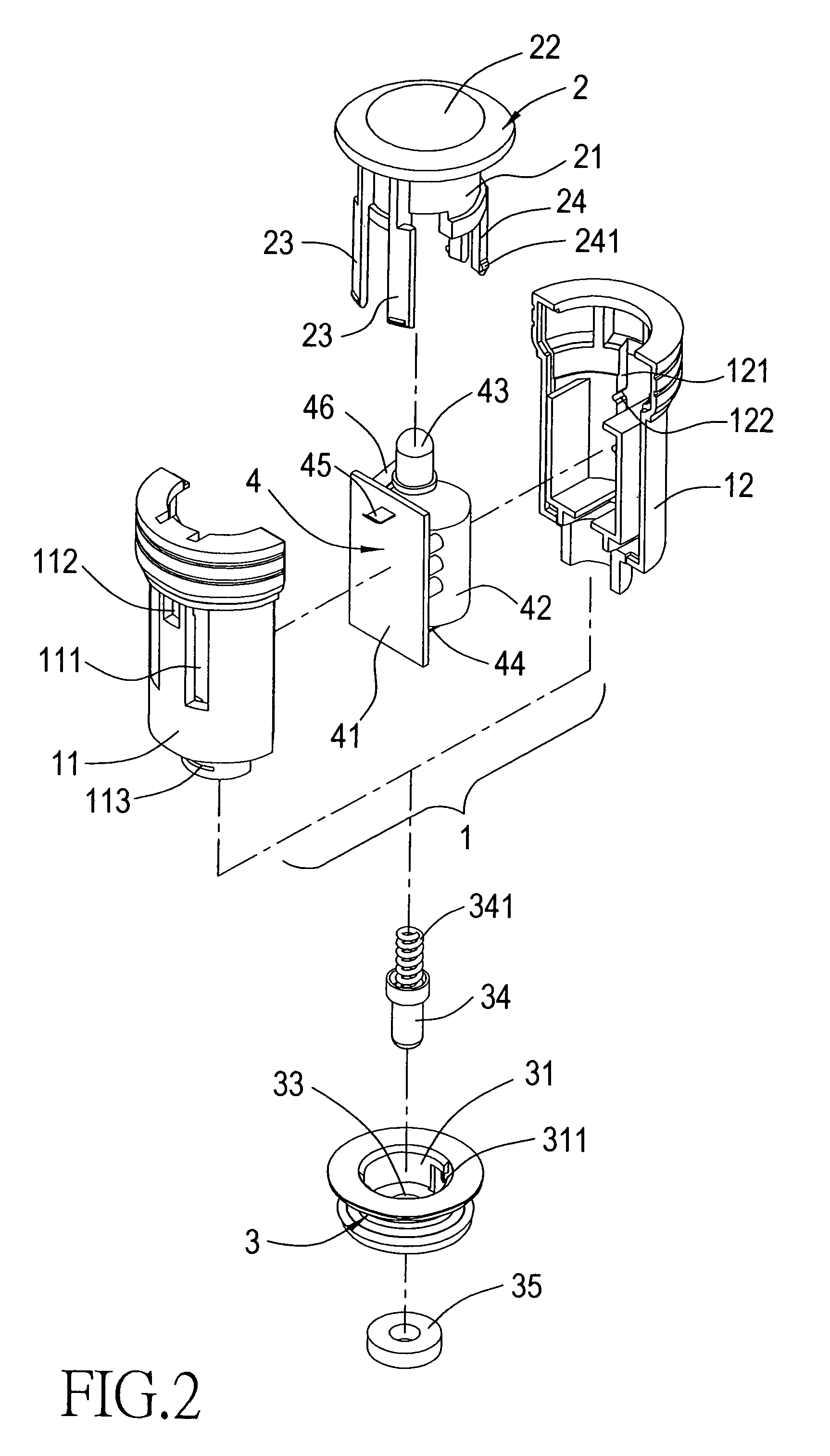 Car flashlight structure