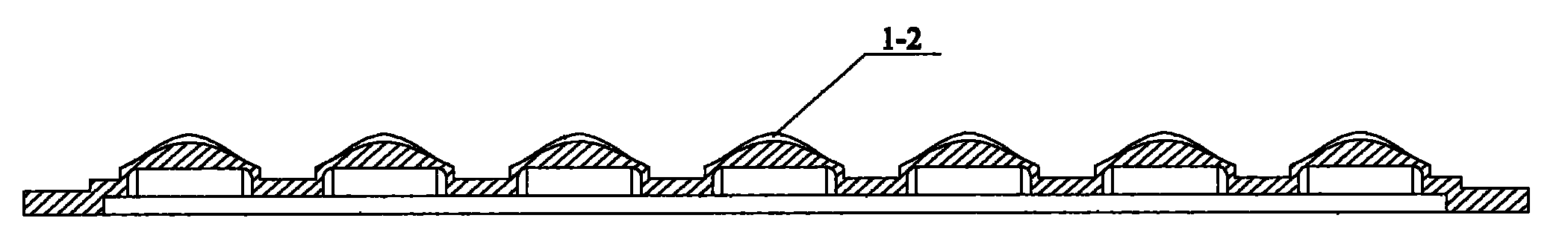 Lens matched with high-power LED lamp