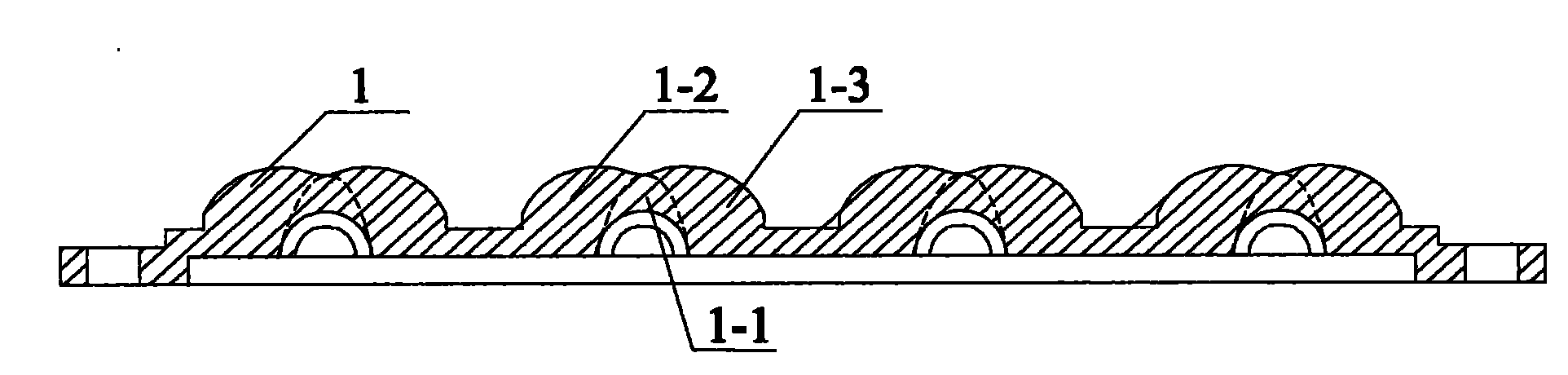 Lens matched with high-power LED lamp