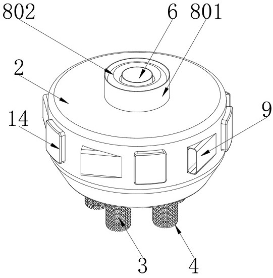 Floating type water quality sampling and monitoring equipment for urban water area water source monitoring