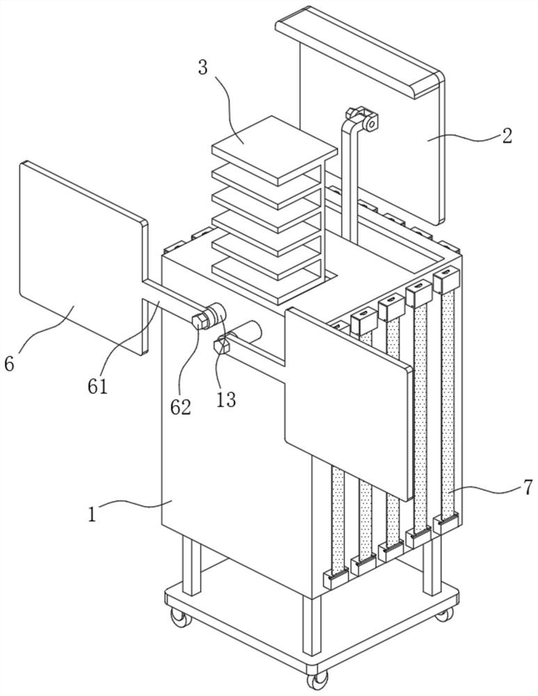 Case display device for law teaching