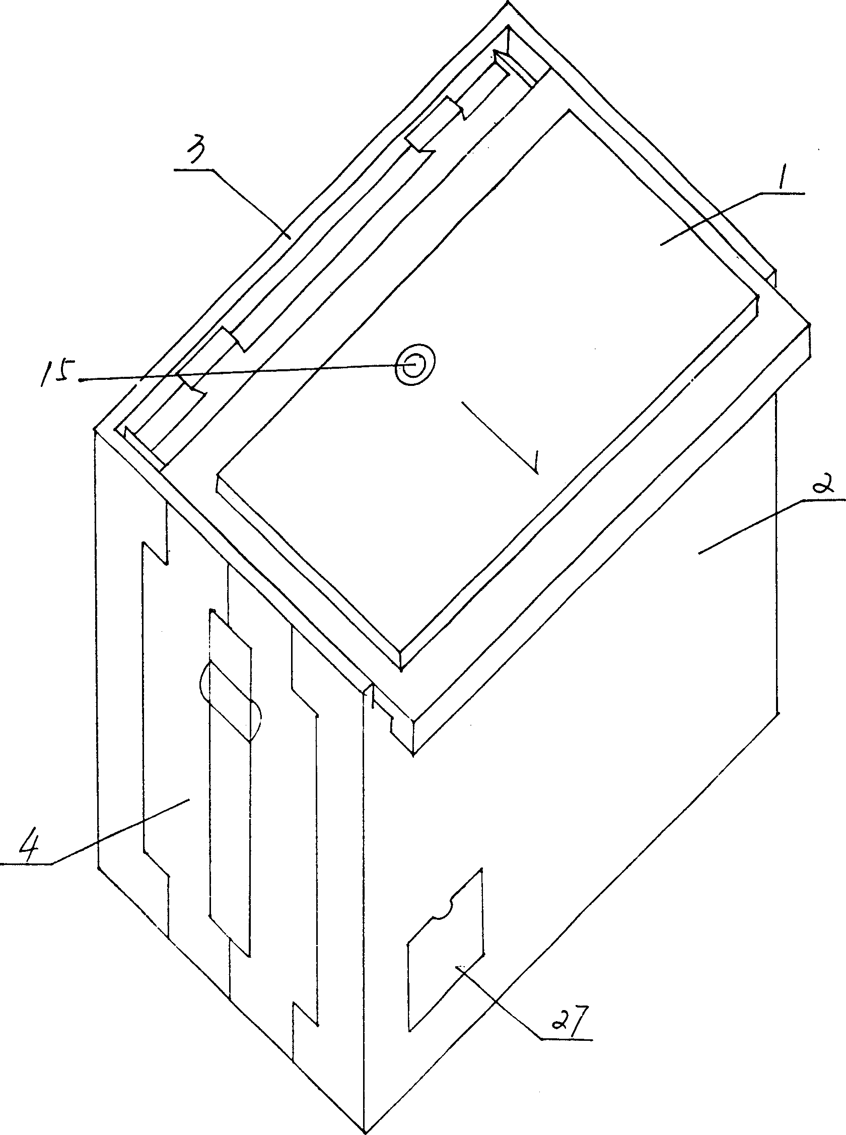 Foldable turnover packaging box