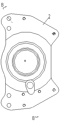 ABS induction mode structure of automobile drive rear axle