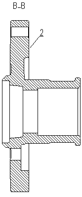 ABS induction mode structure of automobile drive rear axle