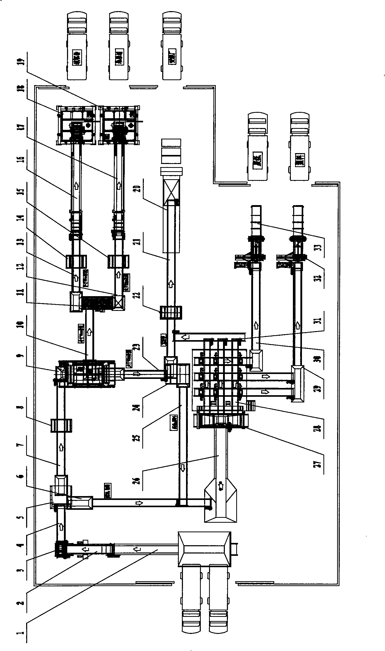 High-efficiency classifying and recovery processing technique for resource in urban domestic garbage