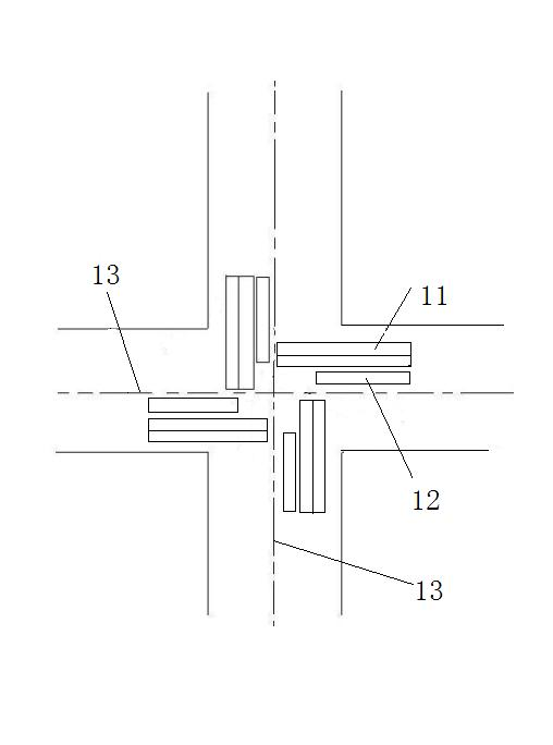 Accelerated passing system used in intersection