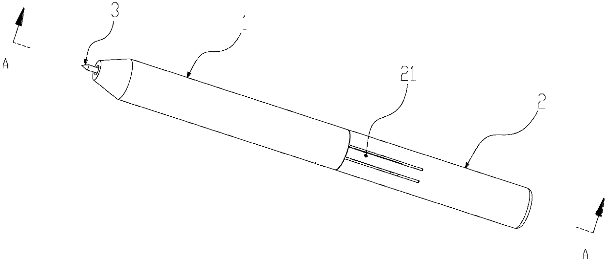 Pressing release pen