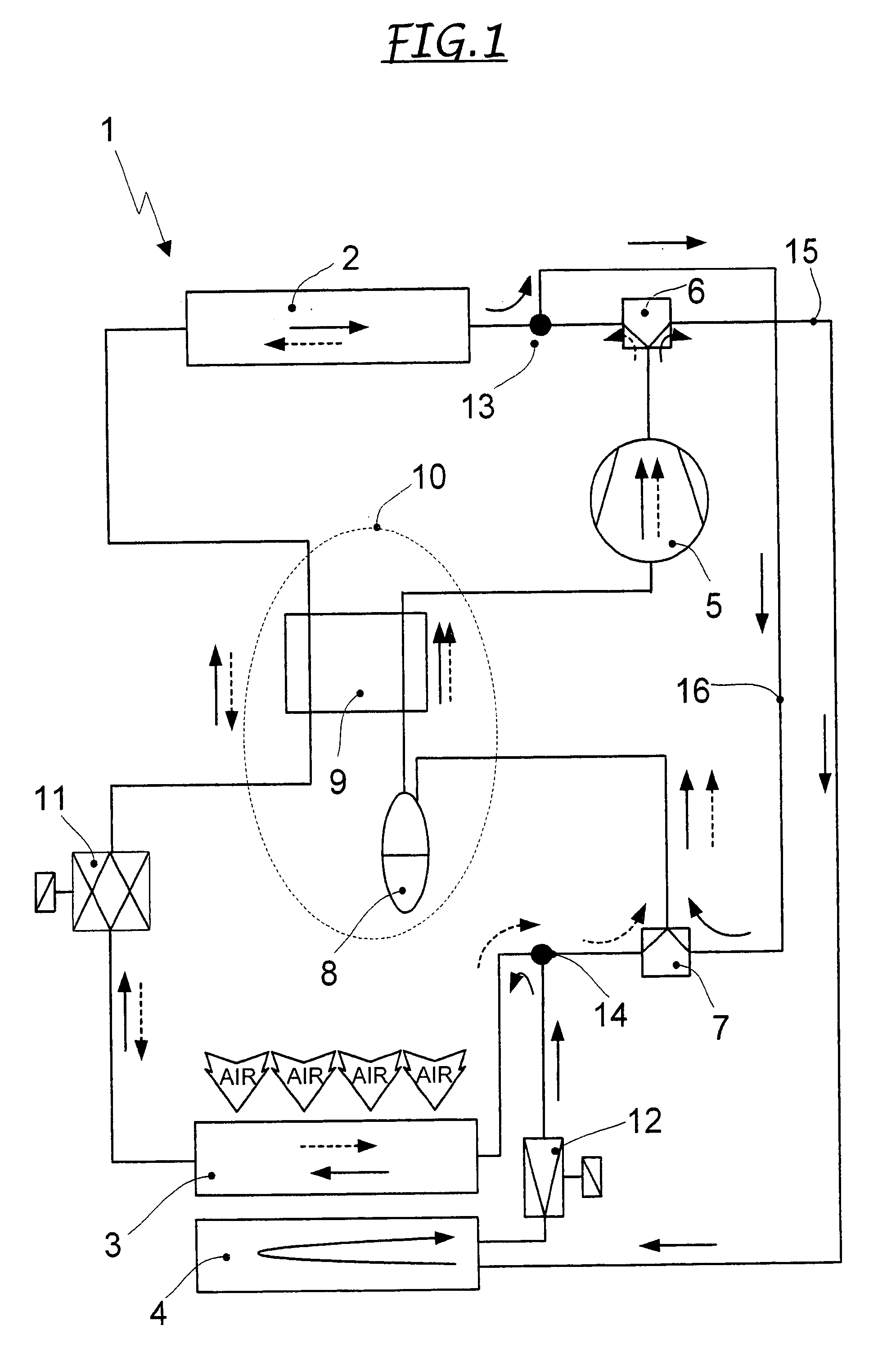 Air conditioning unit for vehicles and method of operating the same