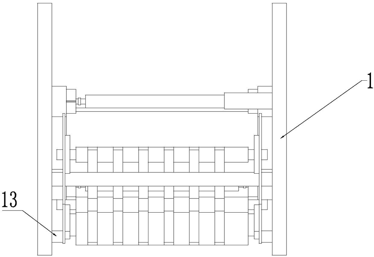 Winding device of glass fiber felt production line