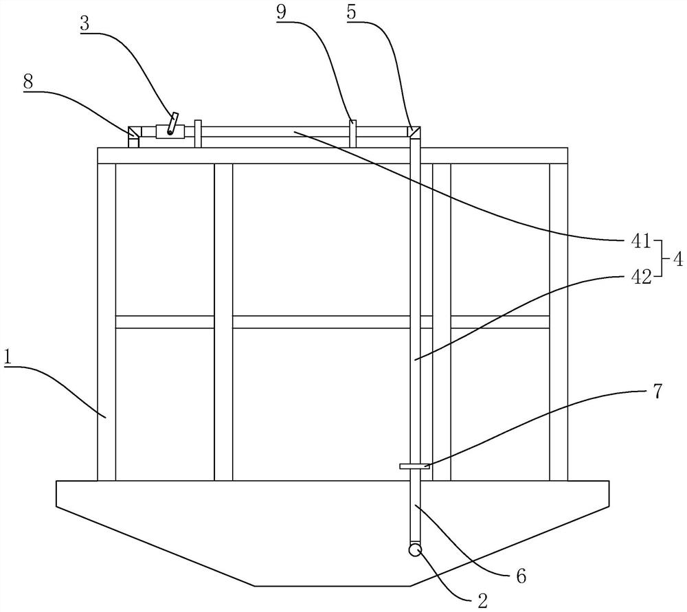 Emergency braking device of ore self-dumping car