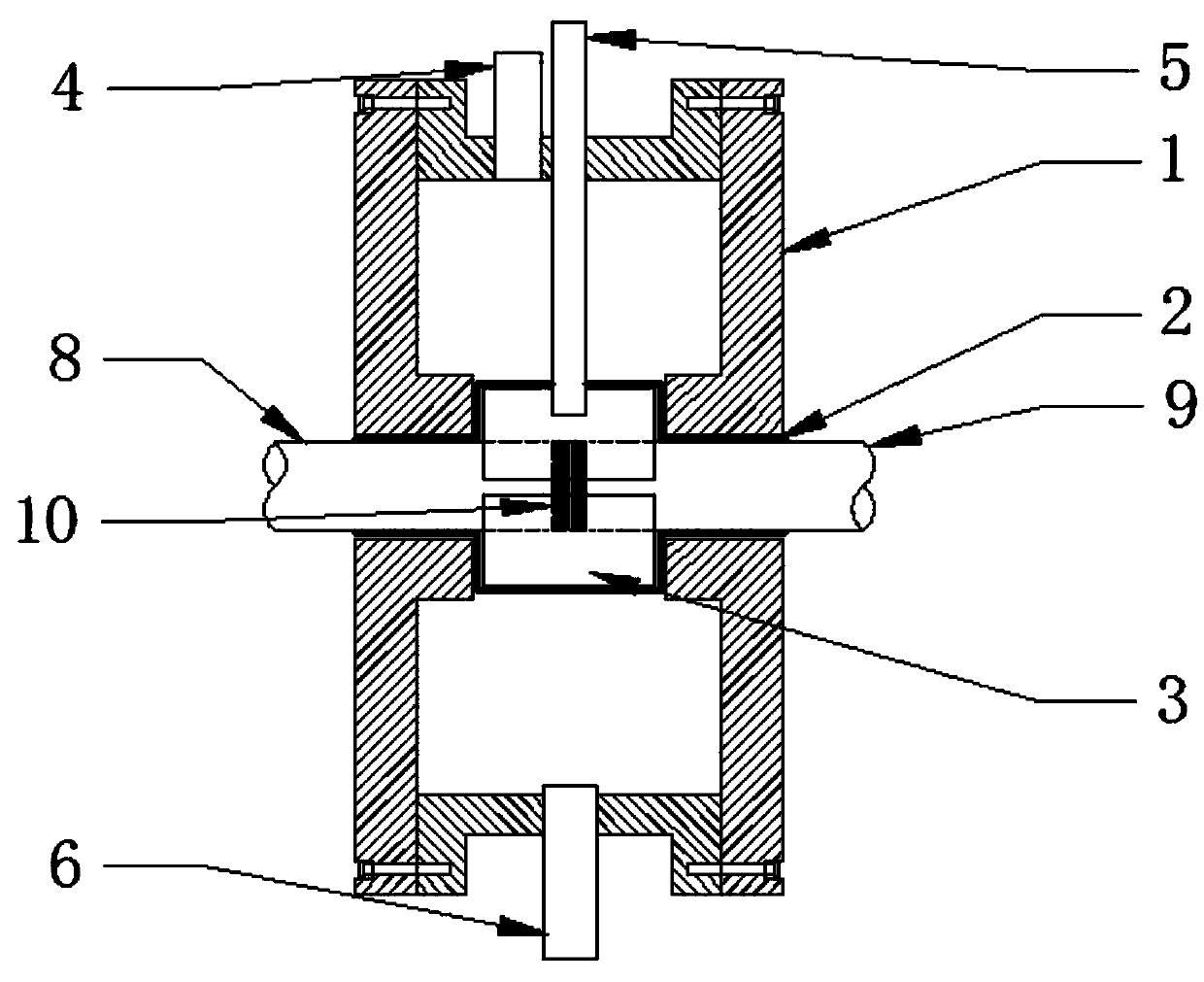 Hopkinson impact experiment device and method for coal containing methane