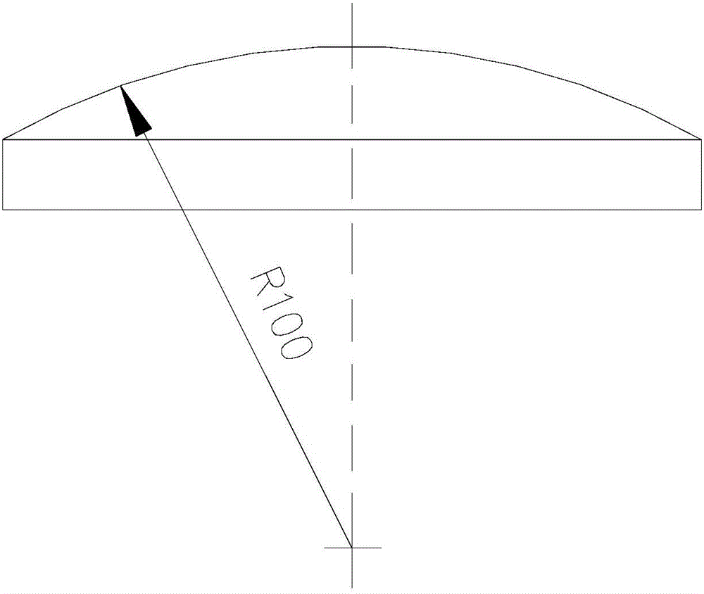 Optics spherical surface shape parameter processing method based on discrete error concealment technology