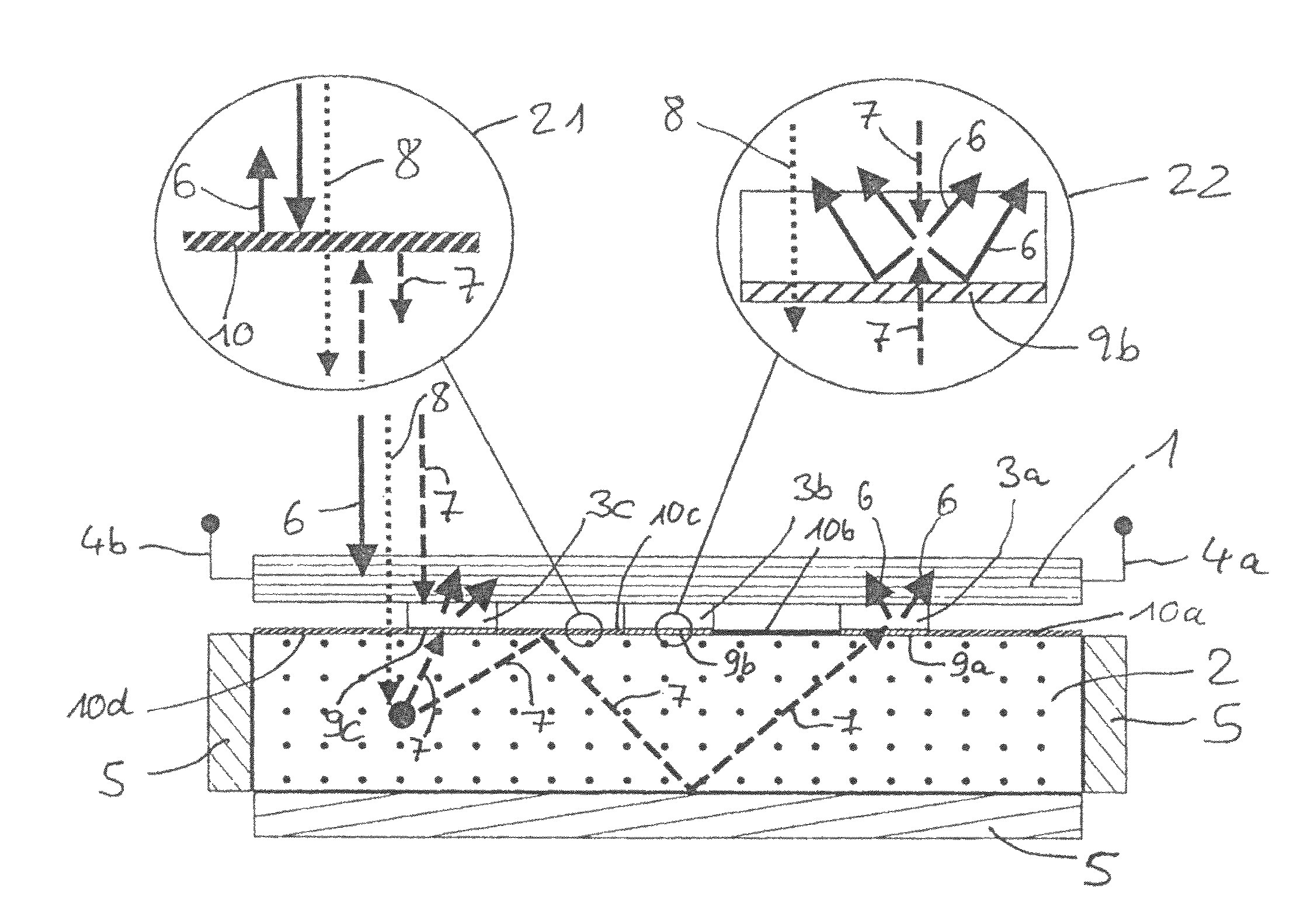 Solar element with increased efficiency and method for increasing efficiency