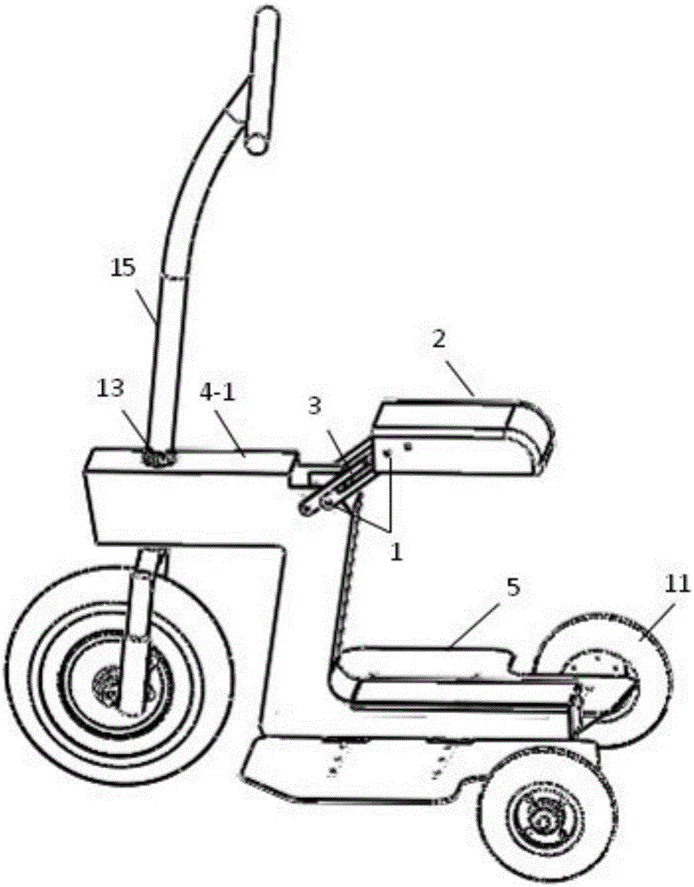 Foldable tricycle