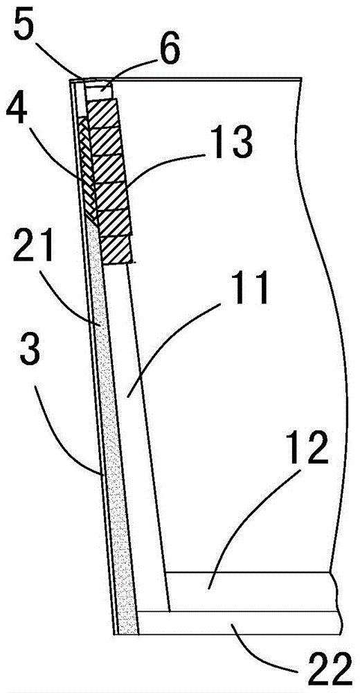 Repairing method for steel ladle wall permanent layer