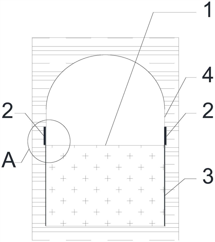 Pre-splitting blasting excavation construction method for middle and lower layers of diversion tunnel