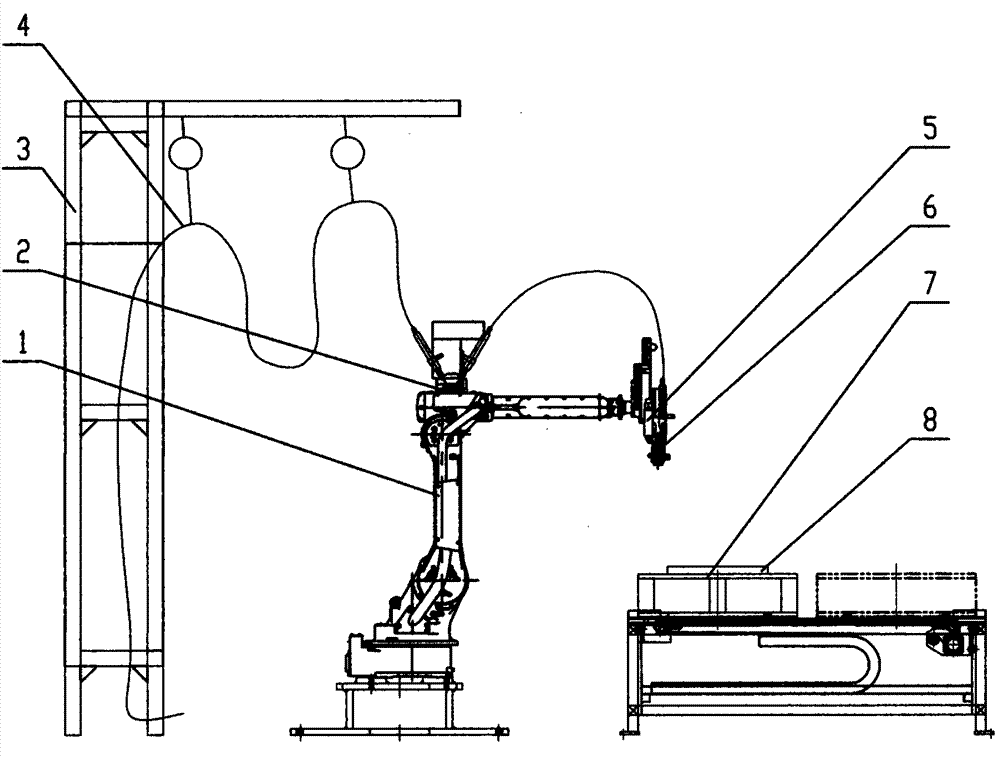 Fully automatic robot gluing equipment and technology