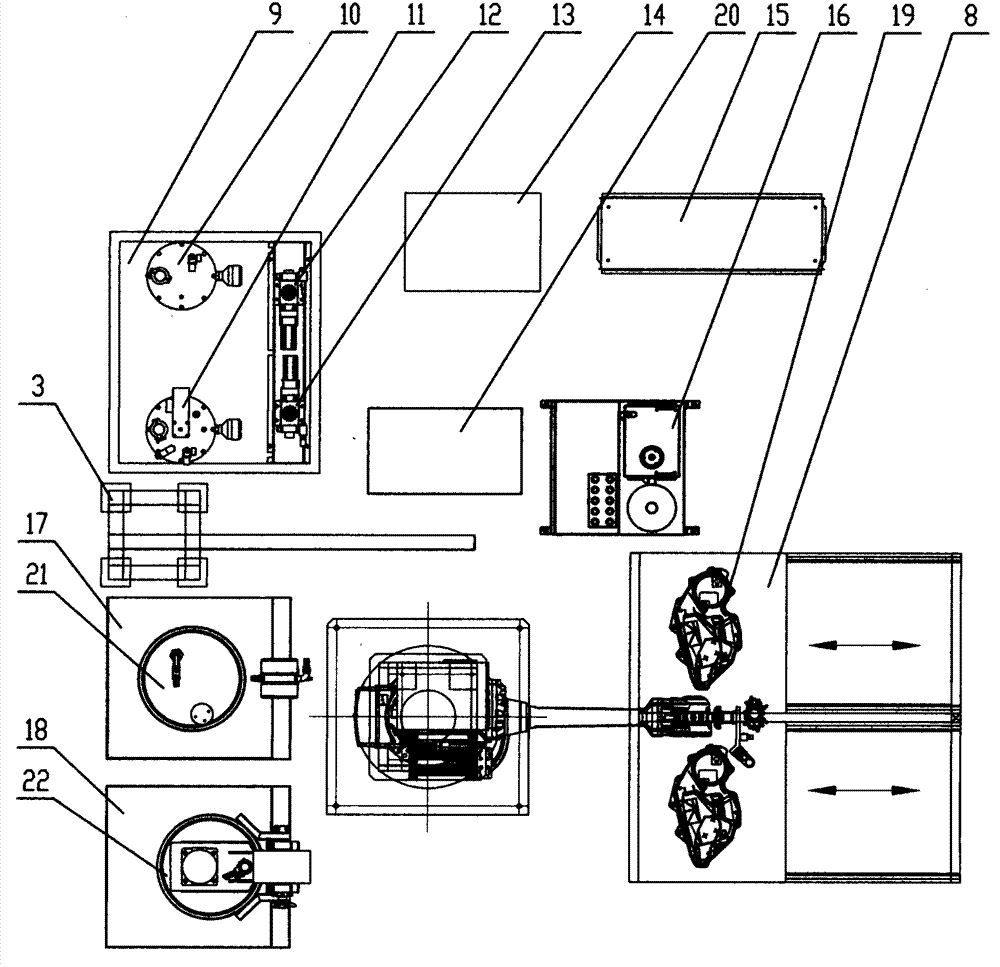 Fully automatic robot gluing equipment and technology