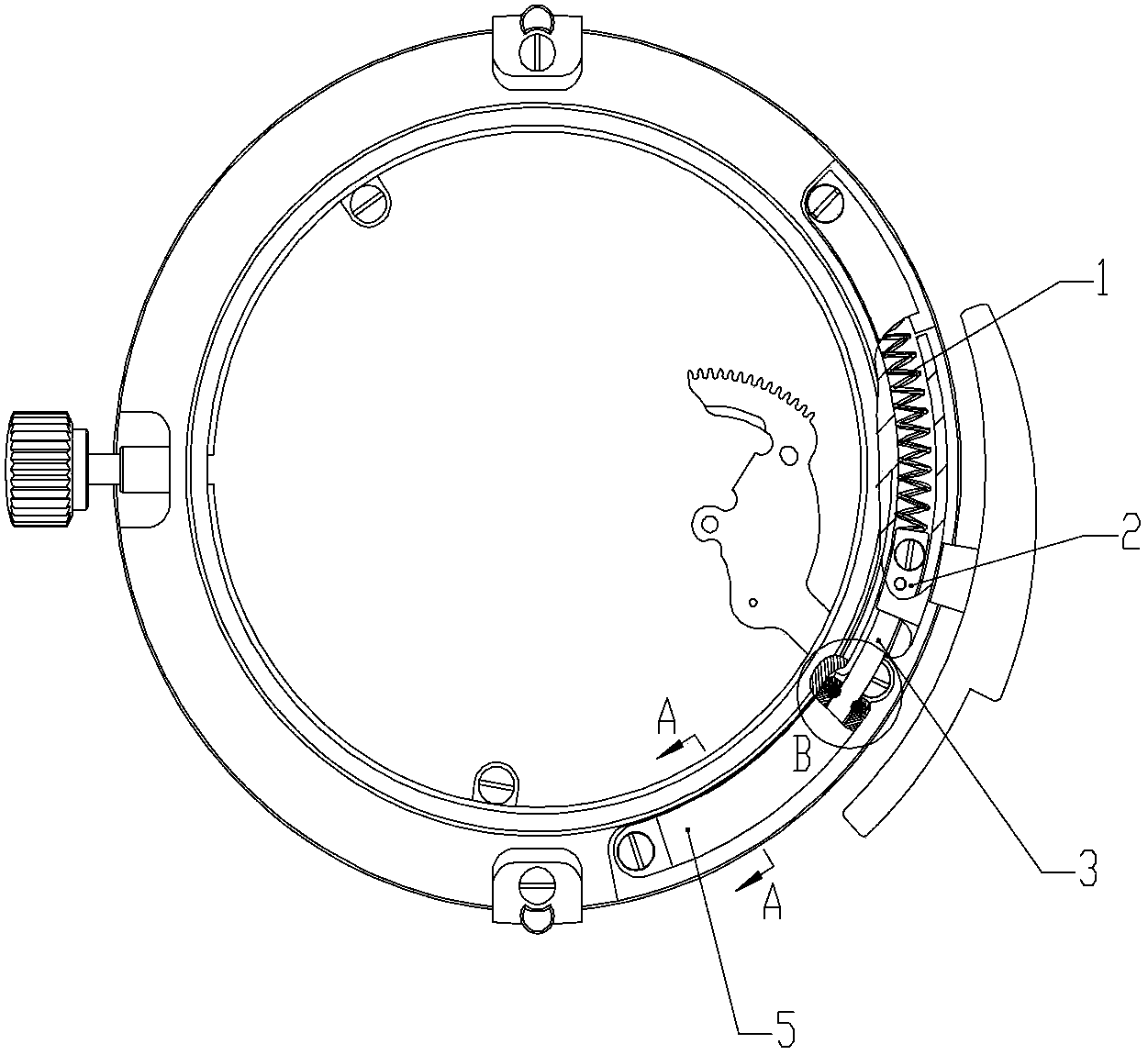 Starting mechanism of mechanical time-telling watch