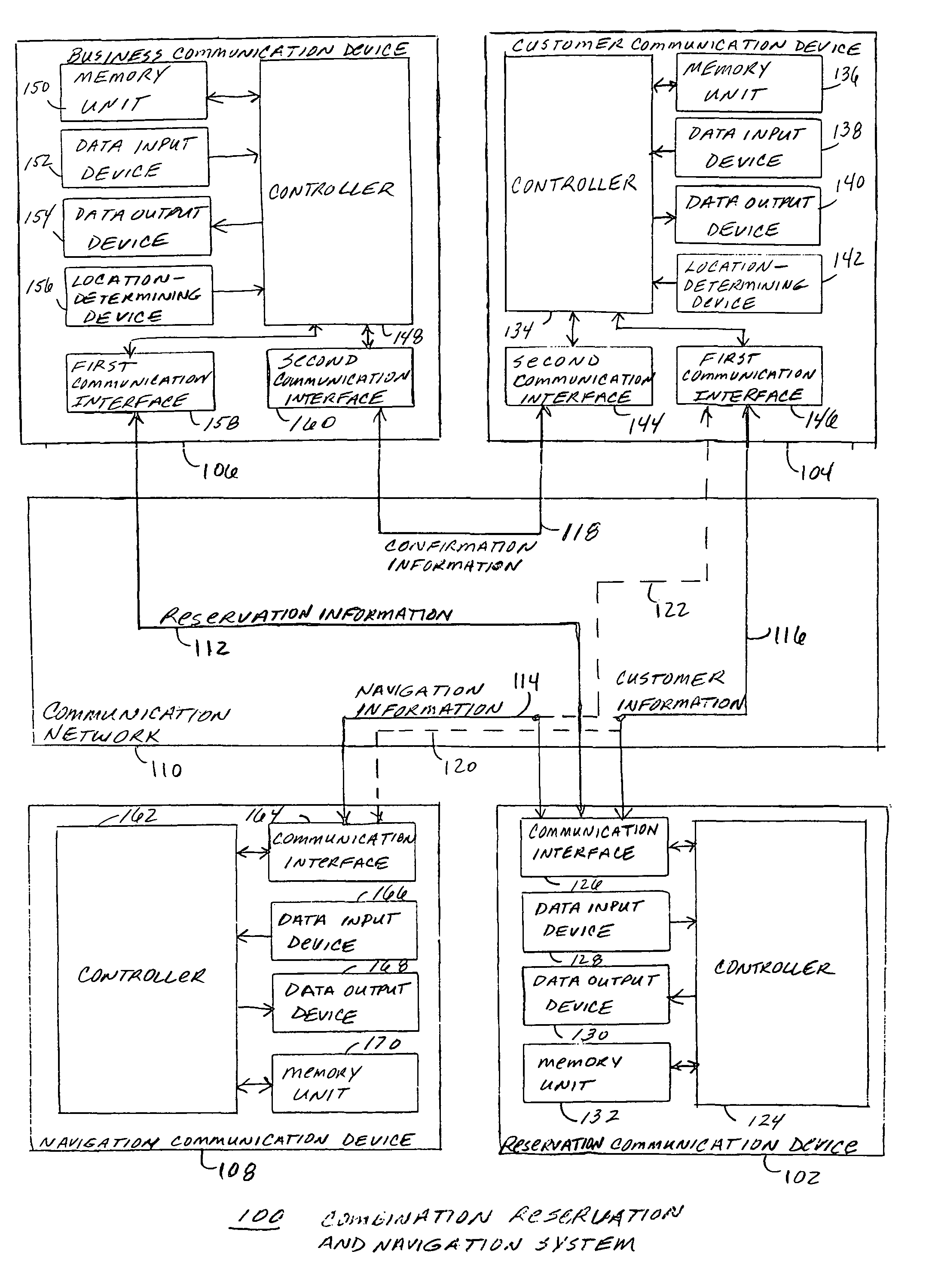 Combination reservation and navigation system and method