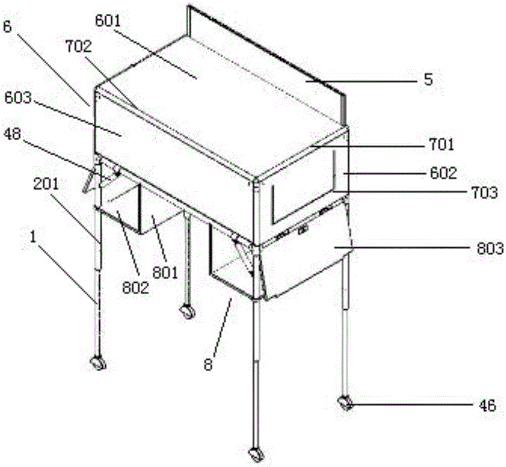 Multifunctional volume-adjustable express package delivery box