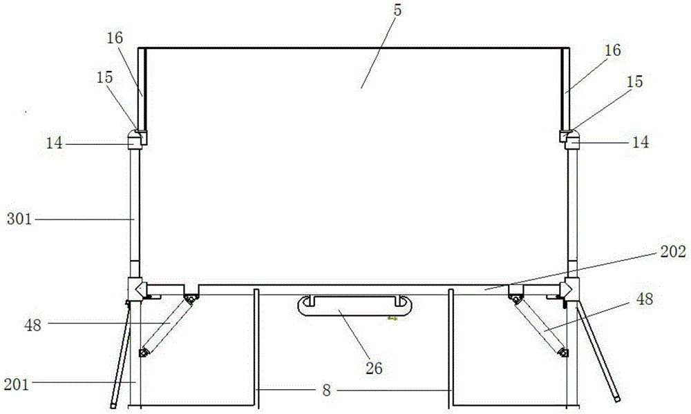 Multifunctional volume-adjustable express package delivery box