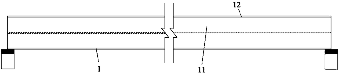 Construction method for straddle type monorail prefabricated steel-HPC (High Performance Concrete) combined track beam