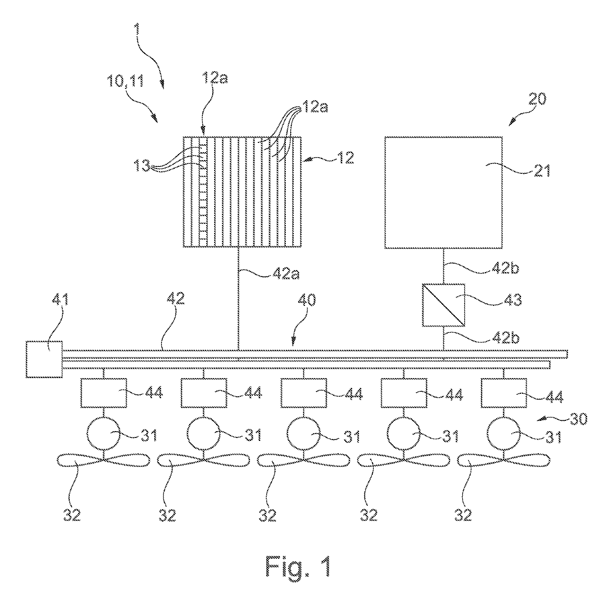 Drive System For An Aircraft And Method For Supplying Drive Power For An Aircraft