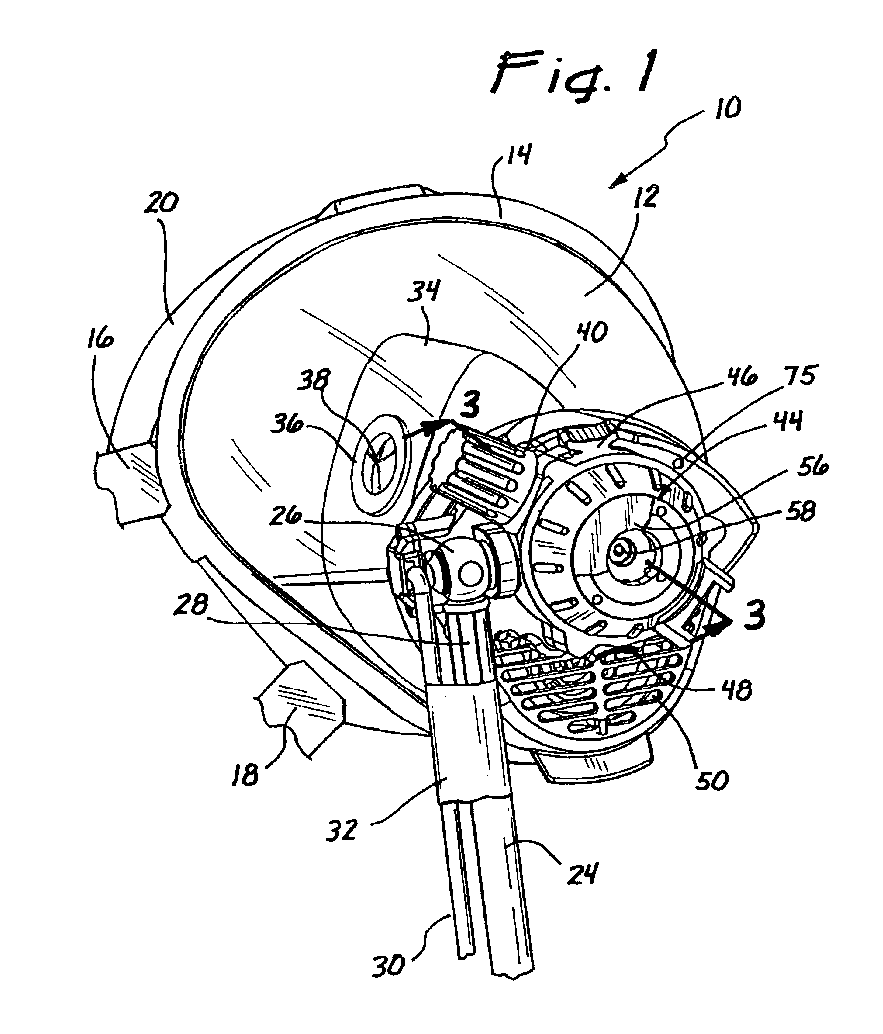 Logical display for a breathing apparatus mask