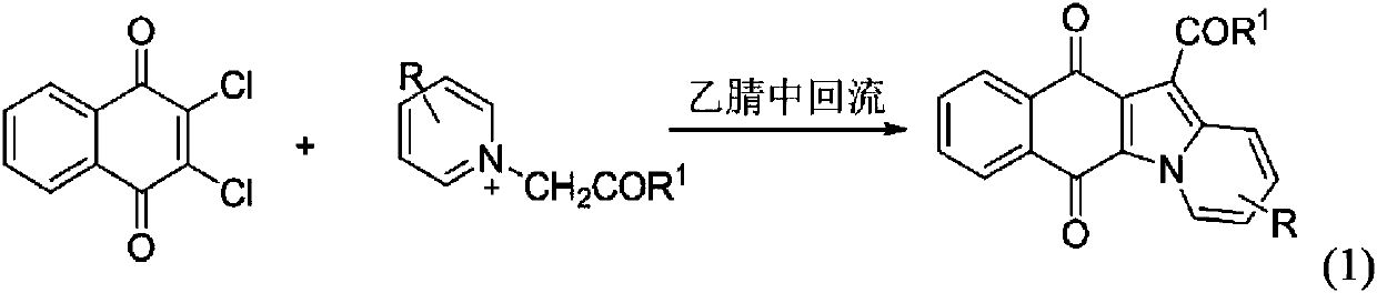 Benzo[f]pyridin[1,2-a]indole-6,11-dione derivative and preparation method thereof