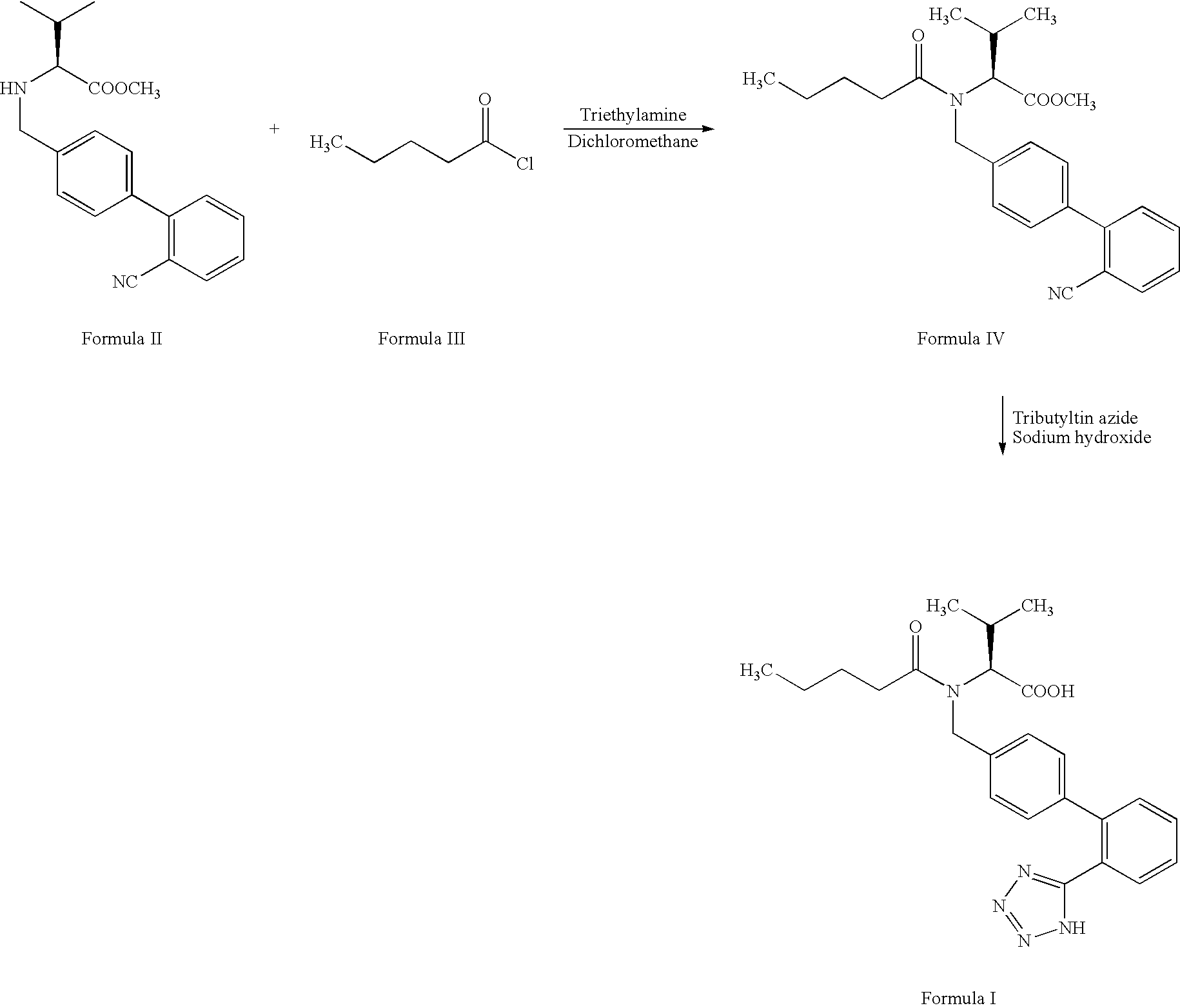 Process for preparing valsartan