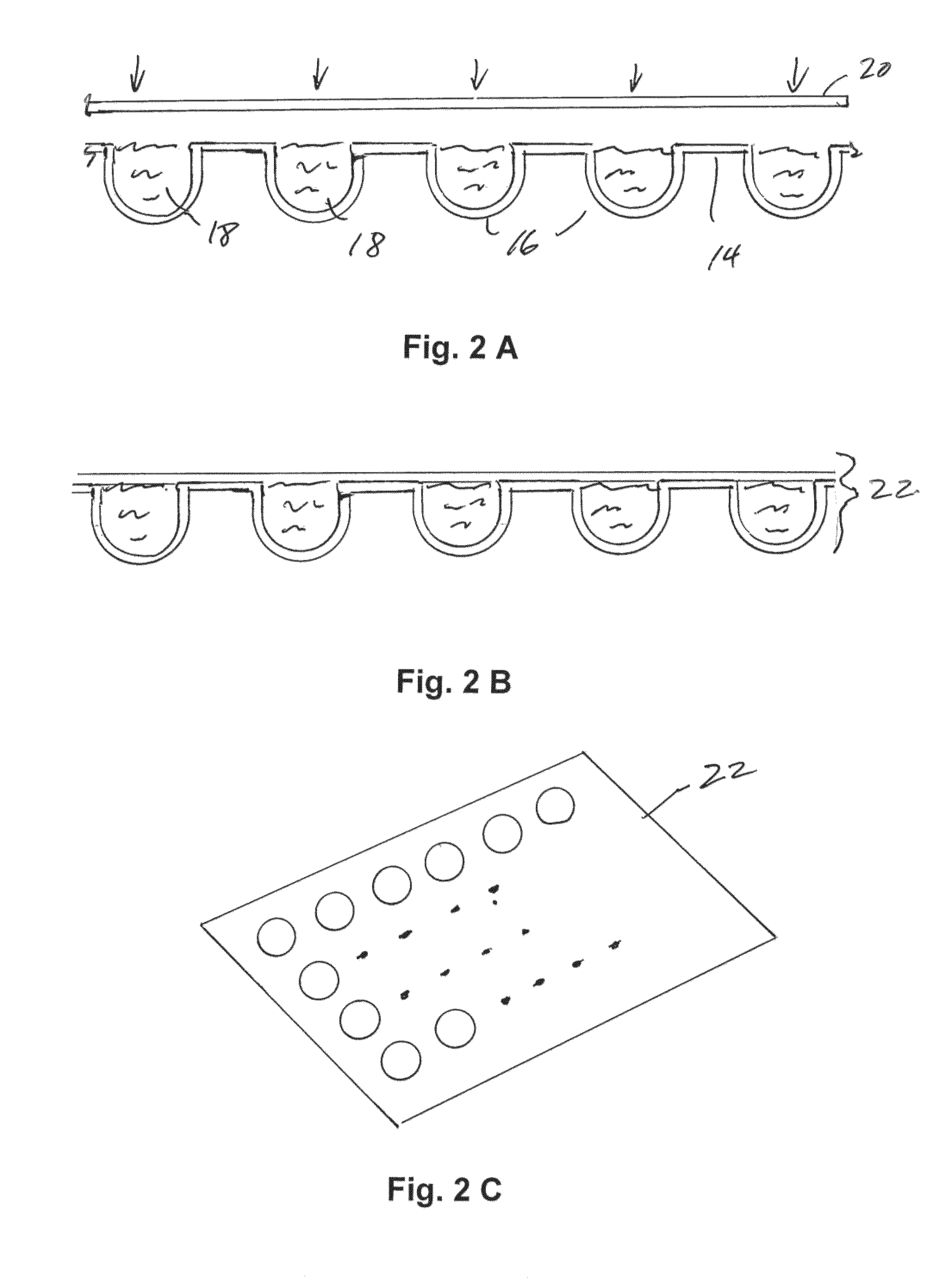 Training ammunition cartridge with reactive liquid materials for marking a point of impact