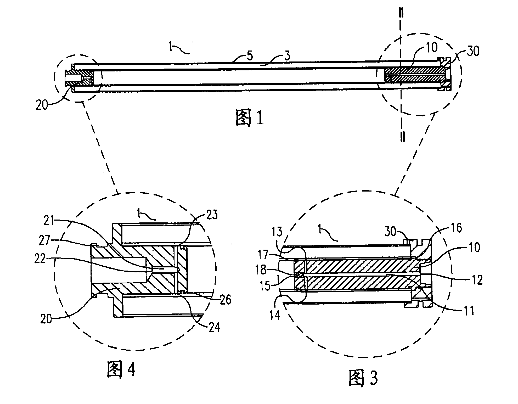 Pressure cylinder with composite piston rod and method for preparing a composite piston rod