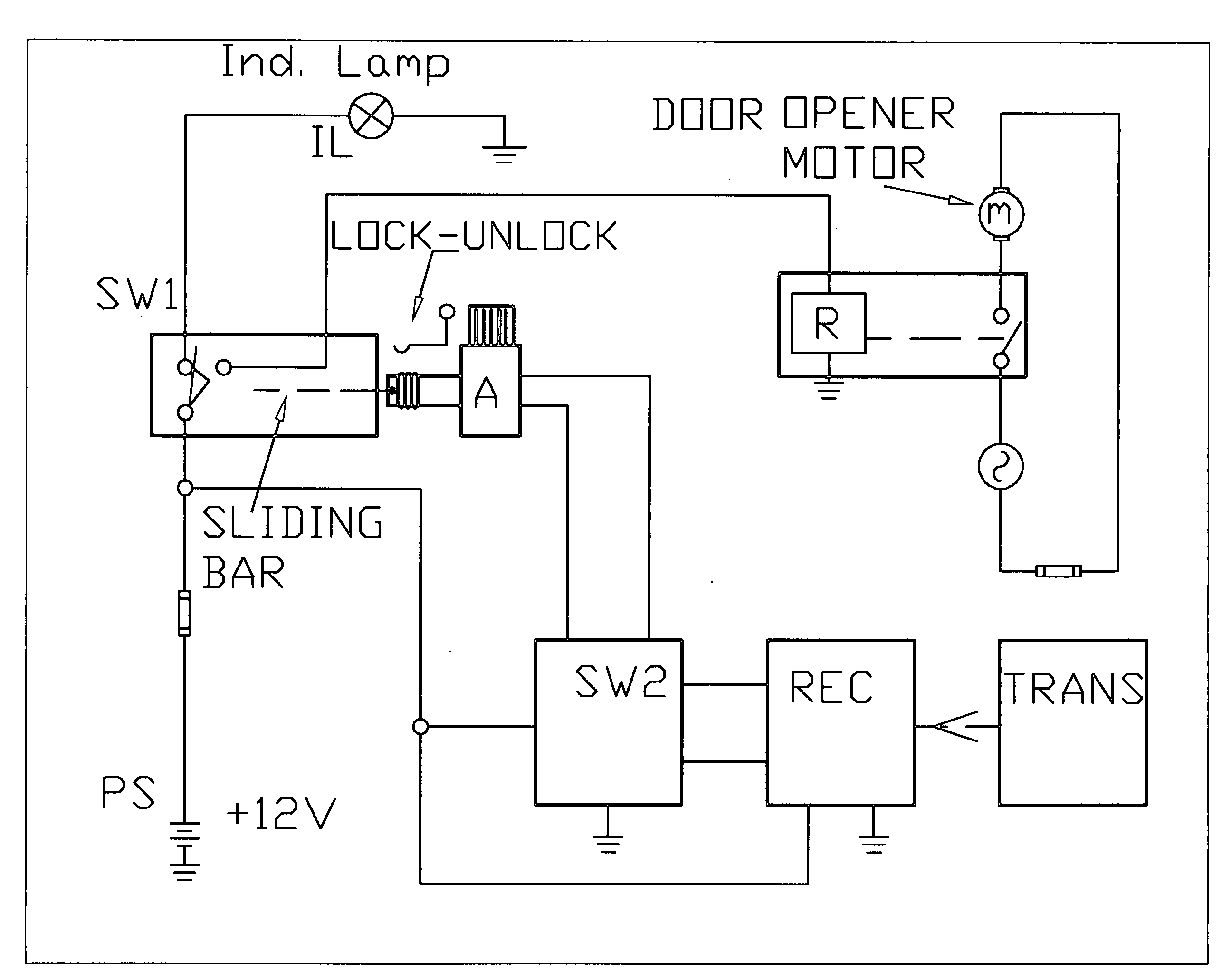 Remote controlled overhead garage door locking mechanism