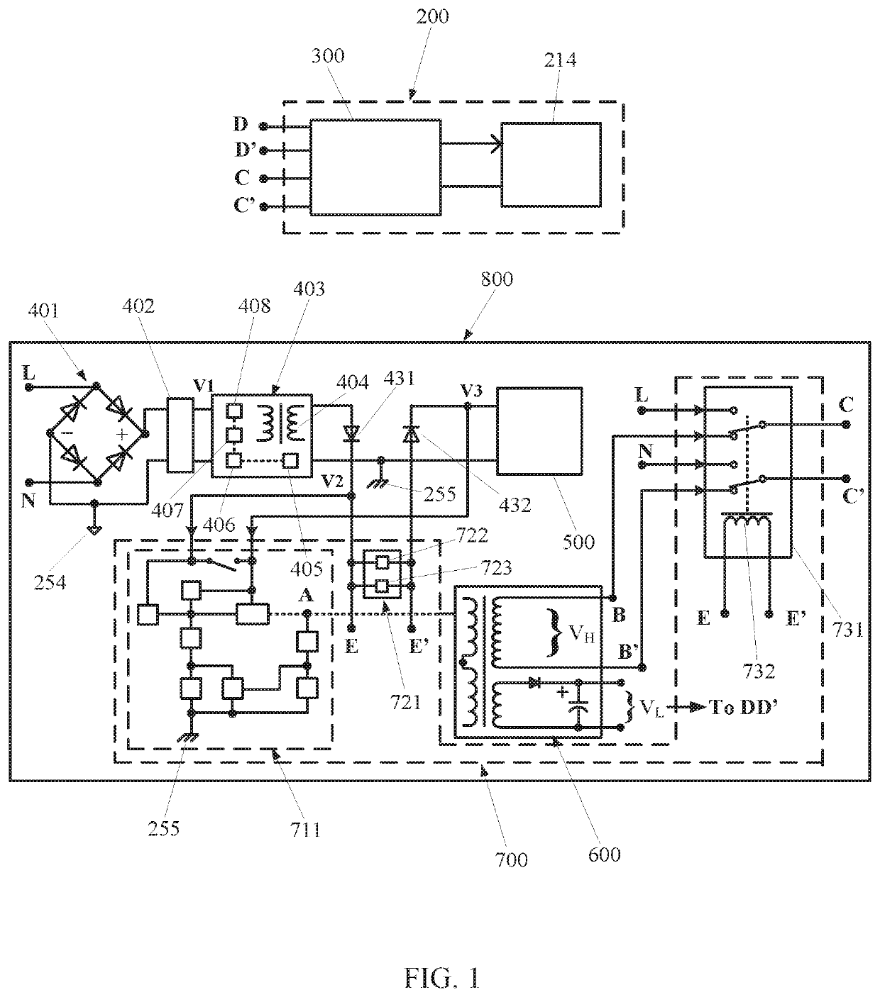 Solid-State Lighting With A Control Gear Cascaded By A Luminaire