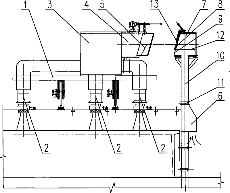 Tamping coke oven machine side furnace door and furnace top smoke catching method and device