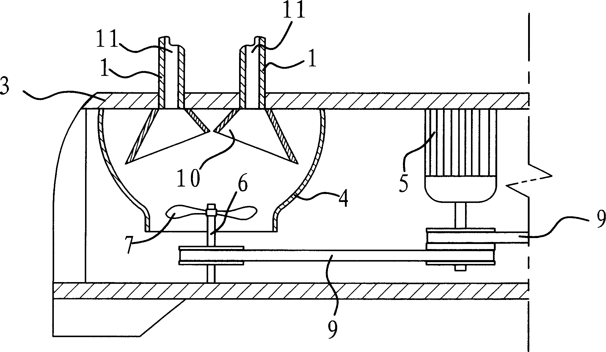 Pneumatic national flag stand