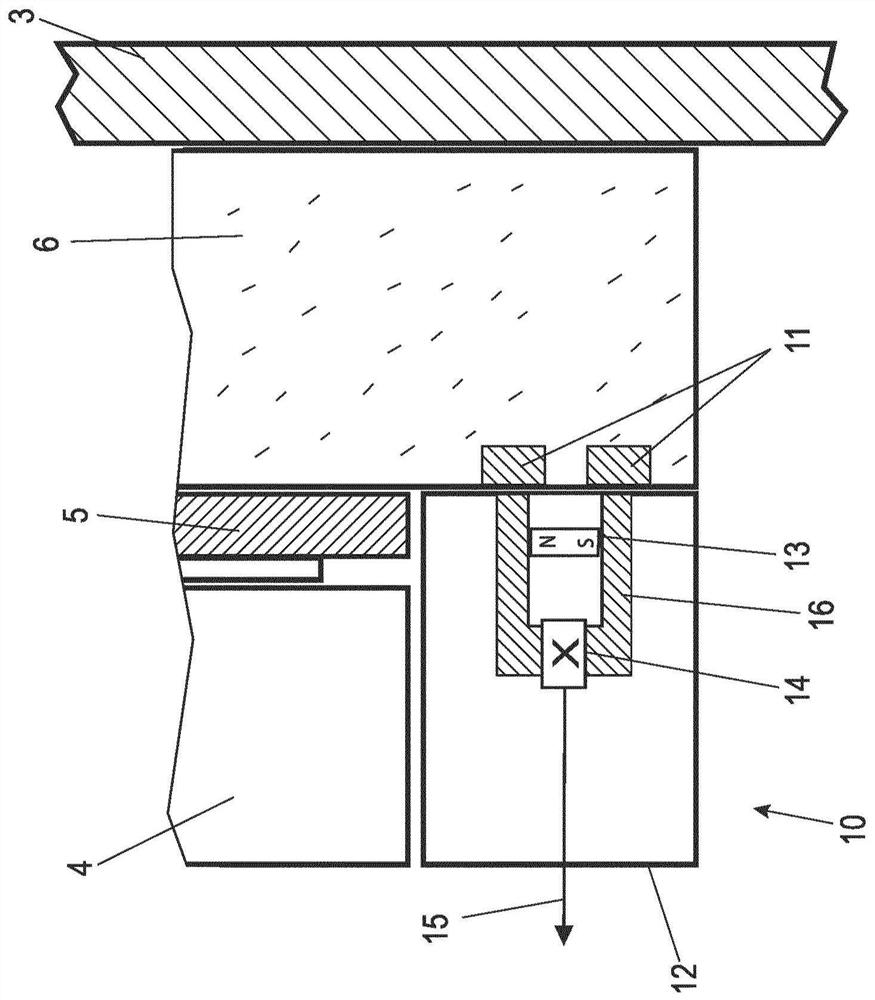 Measuring system and measuring method for determining wear of brake lining of friction brake