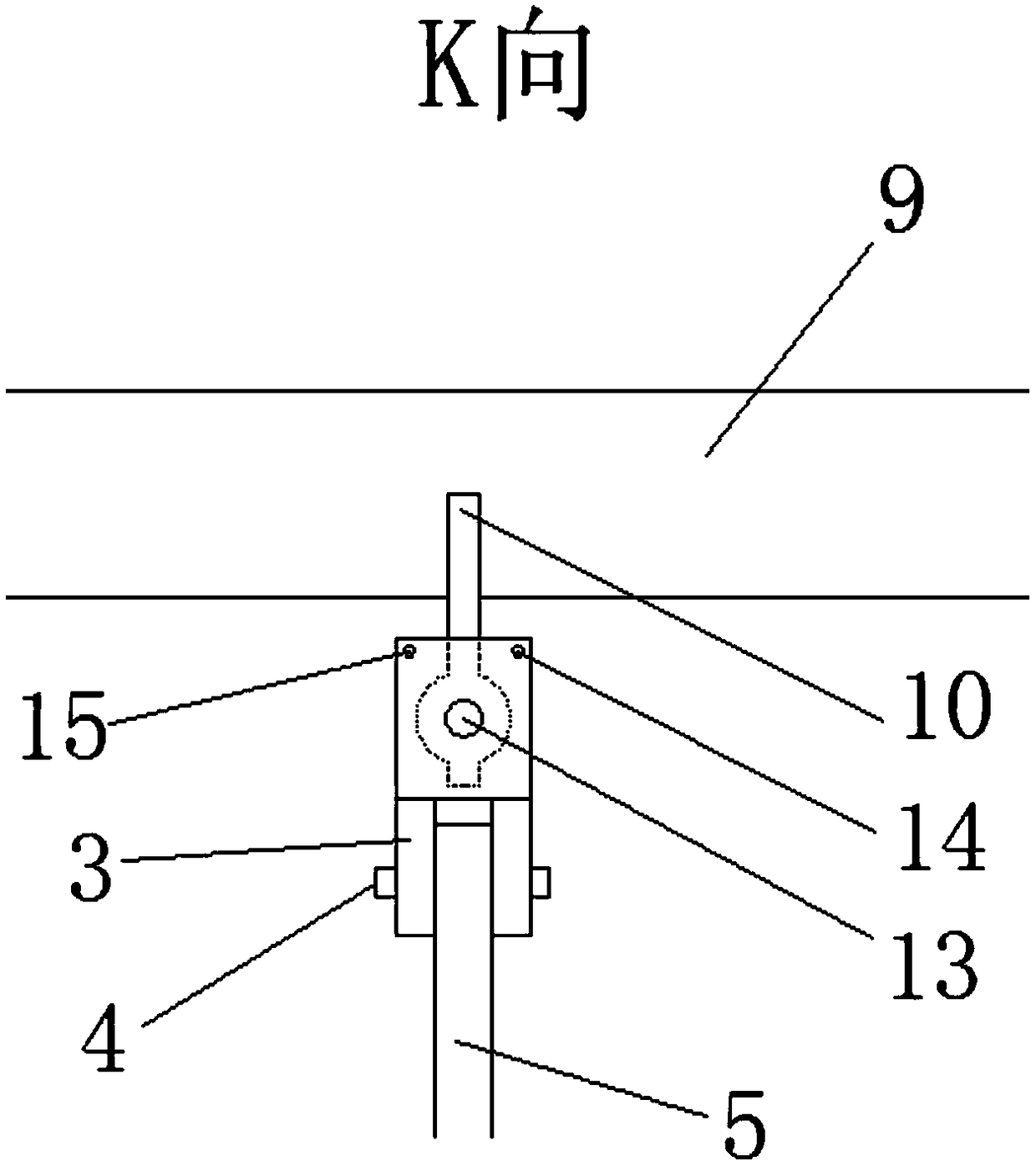 Supporting tool for spraying zinc to surface of fence small assembly of ship deck