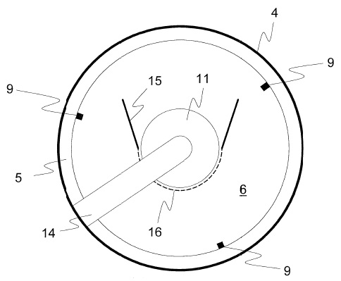 Device and method for removing sieving material from a liquid