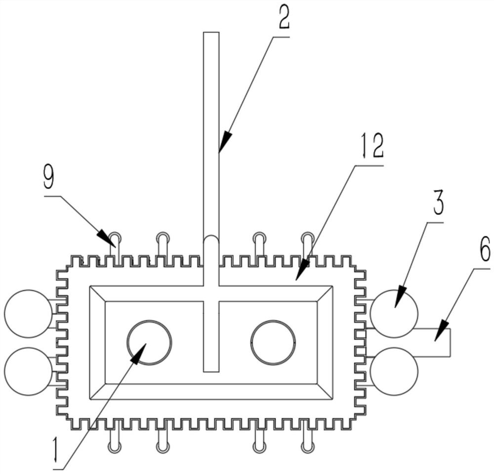 Efficient energy-saving wet dust collector based on cell biological mechanism