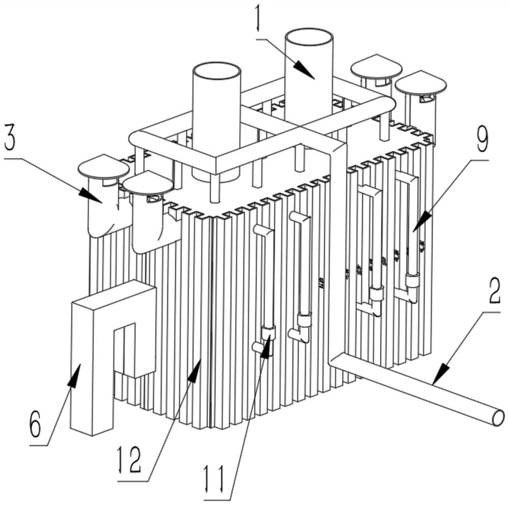 Efficient energy-saving wet dust collector based on cell biological mechanism