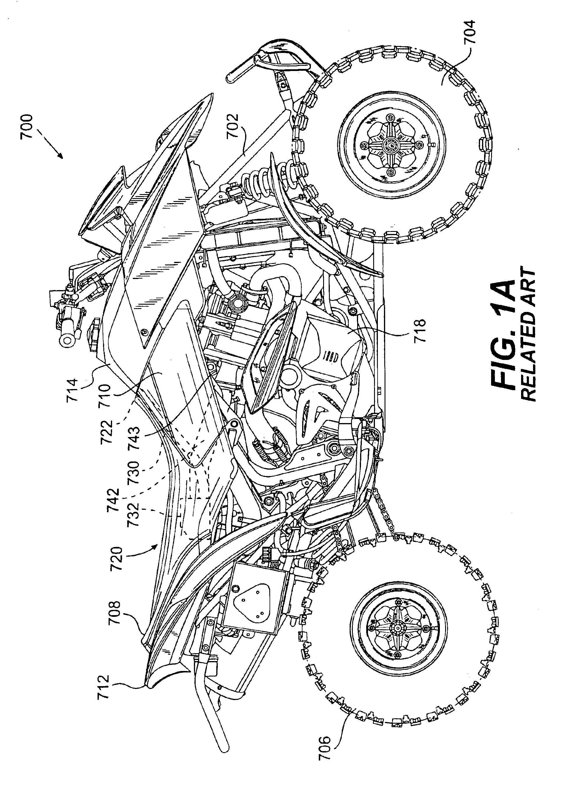 Air intake for a straddle-type all terrain vehicle