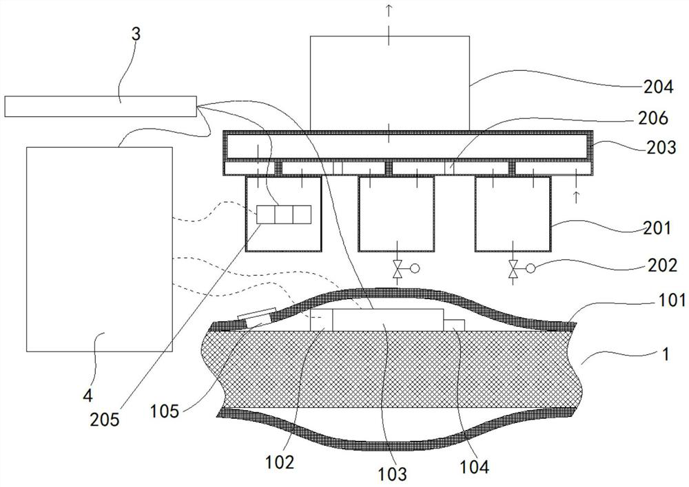 Intermediate joint system and partial discharge monitoring method