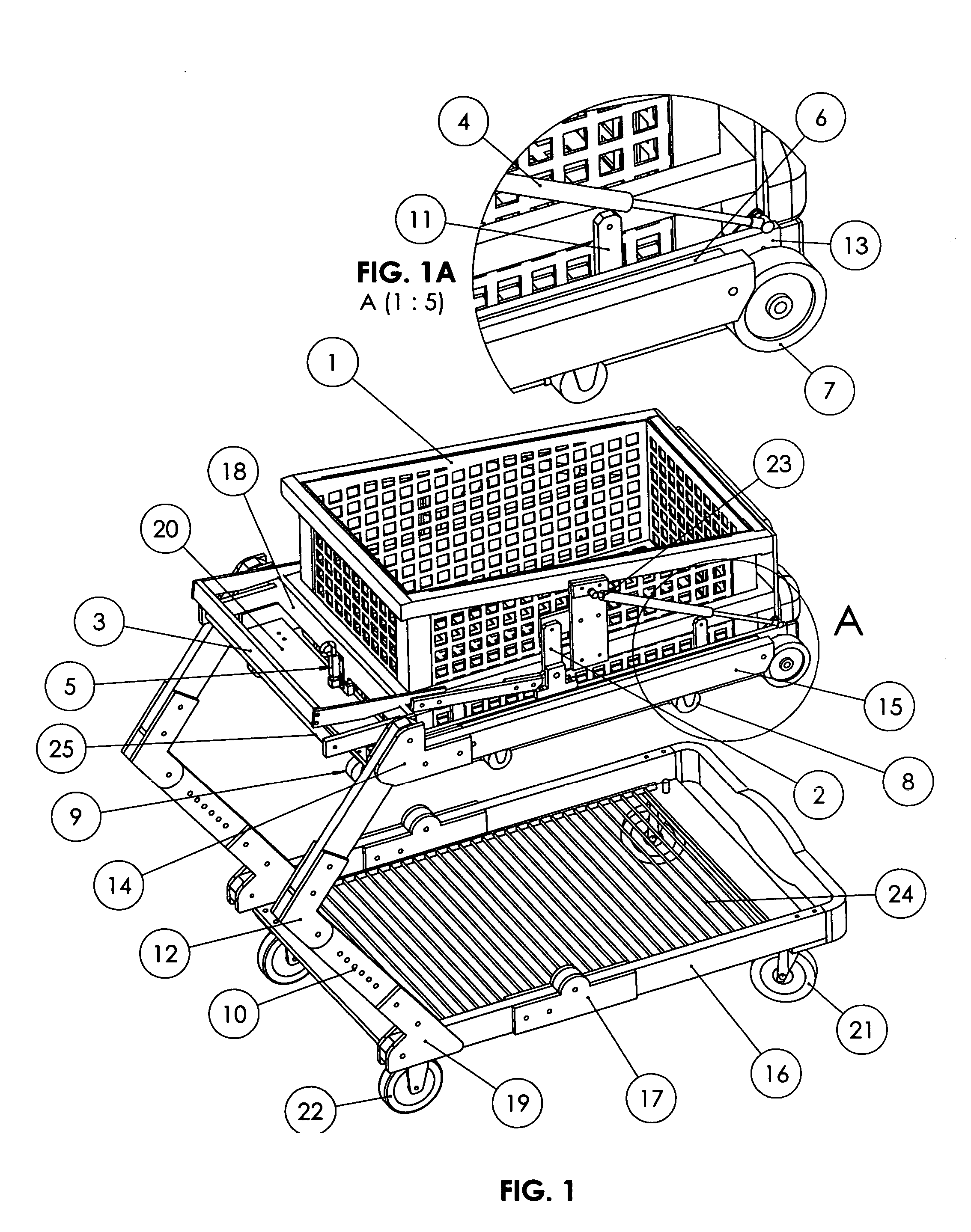 Transportable shopping cart