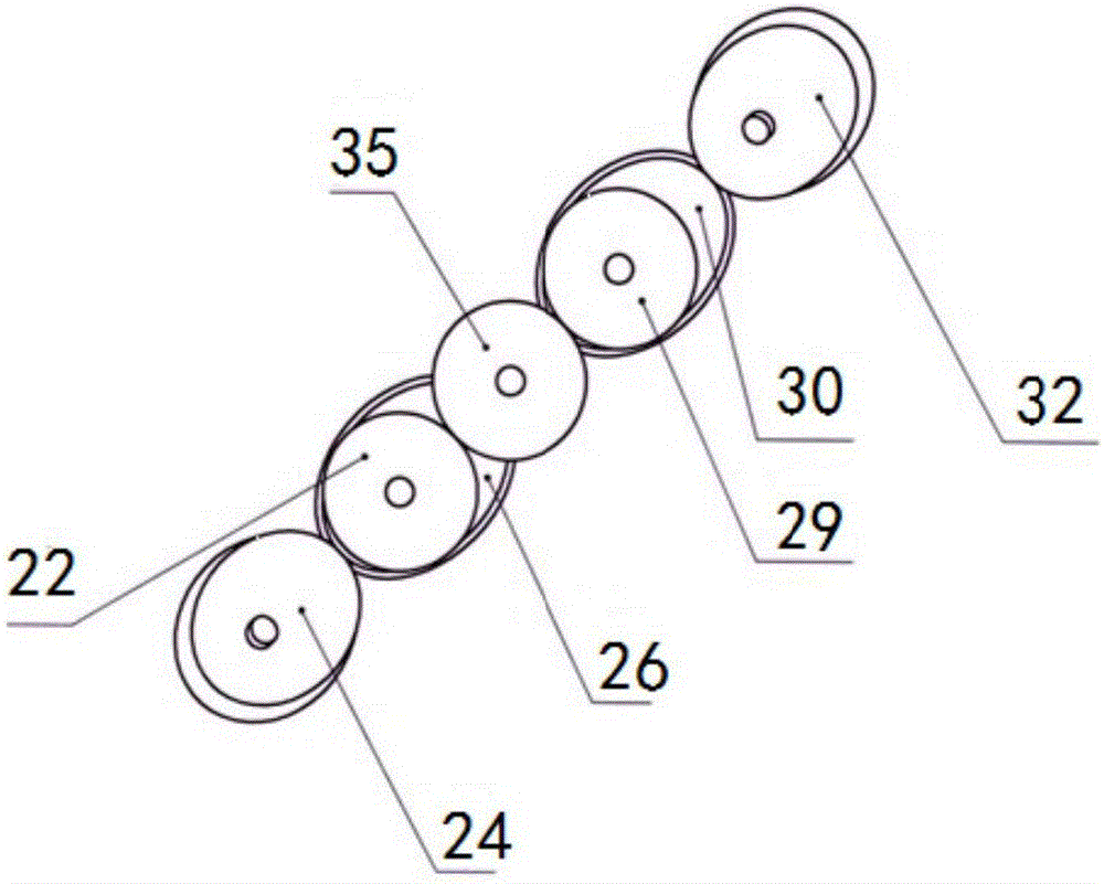 Coaxial double-bar ejection-type cylindrical gear-elliptical bevel gear planetary system wide-narrow row seedling slinging mechanism