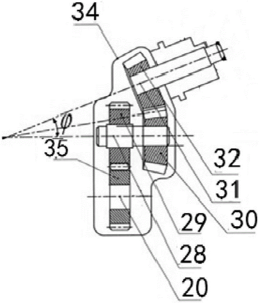 Coaxial double-bar ejection-type cylindrical gear-elliptical bevel gear planetary system wide-narrow row seedling slinging mechanism